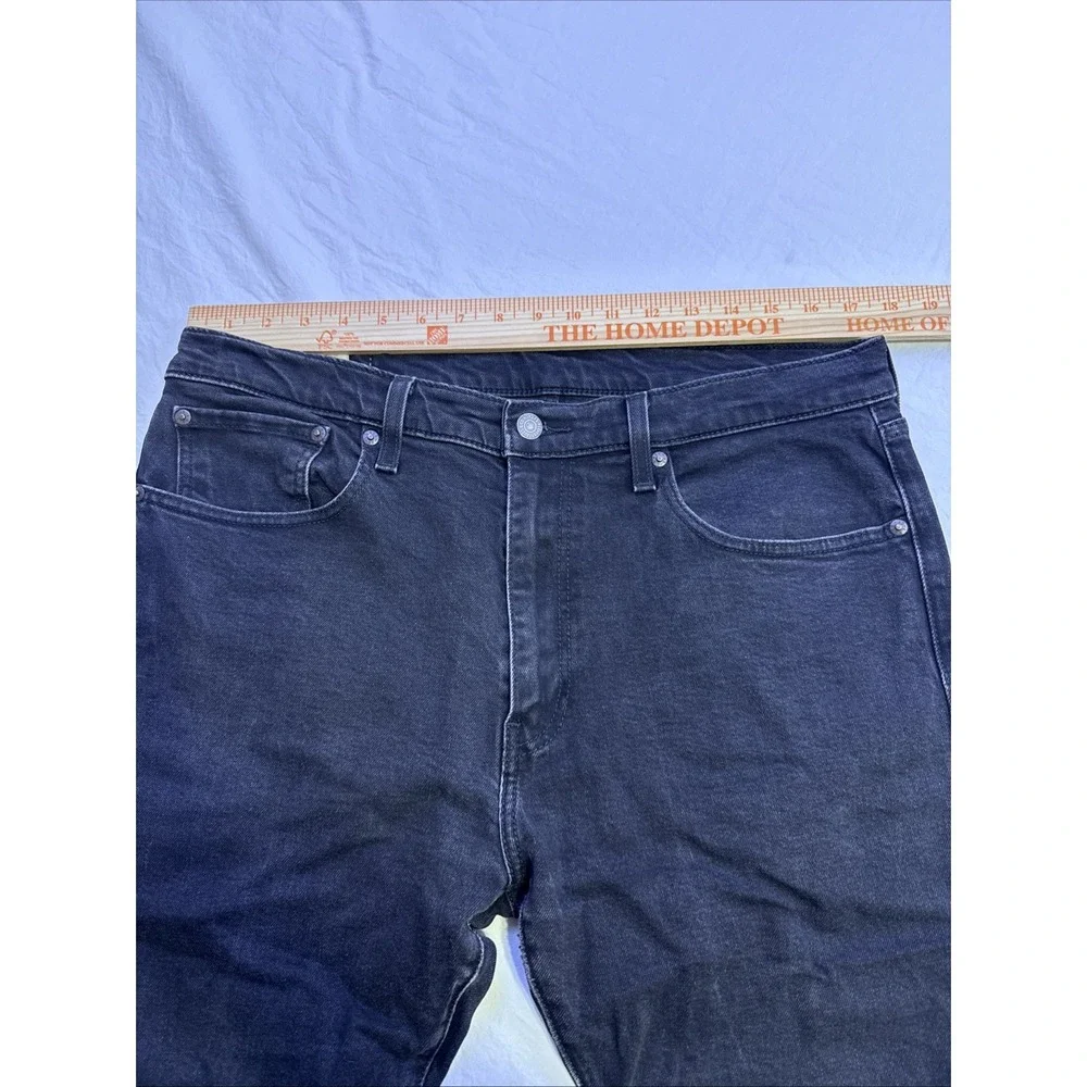 Levi's 512 Slim Taper Jeans Men's 36x30 Black Denim Levi's Premium Zip Fly